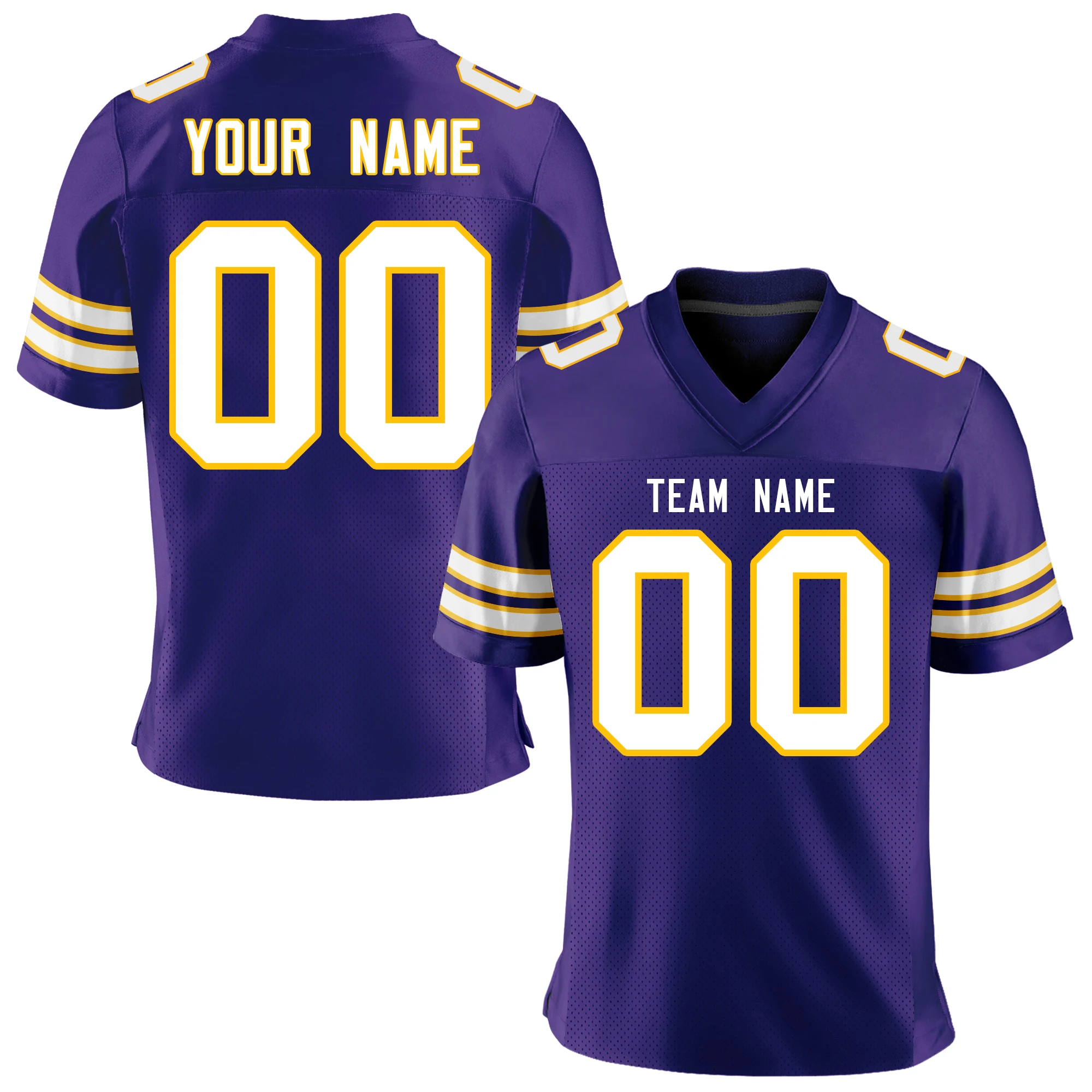 

Custom Football Jersey Personalized Printed Your Team/Name/Number Breathable Soft Shirts for Adults/Youth