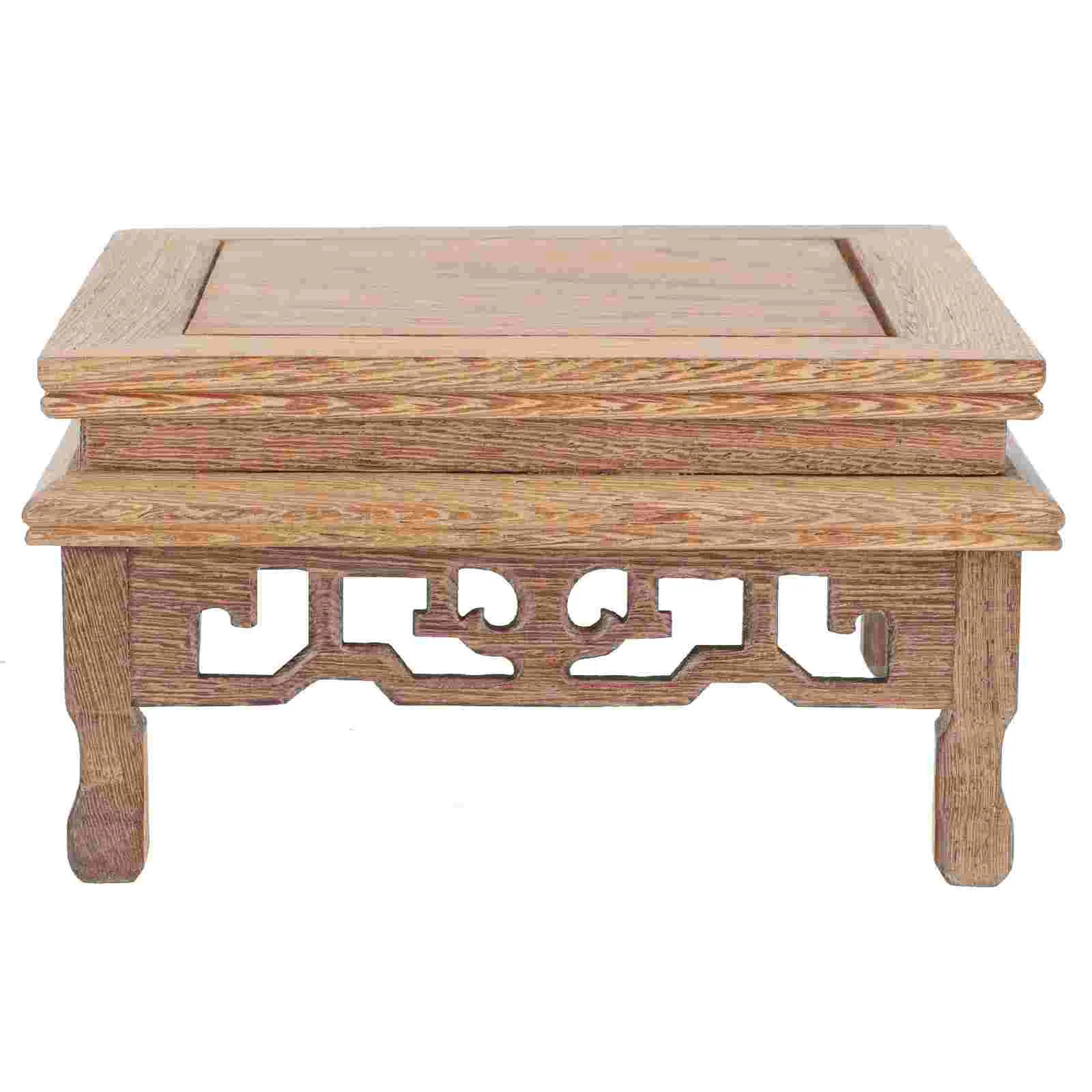 

Decor Home Flower Pot Base Decorate Planter Holder Wooden Balcony Flower Planter Stand Office