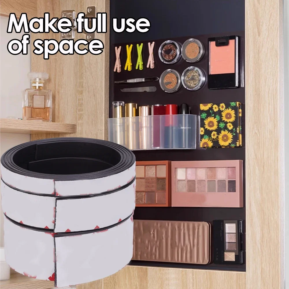 10/20/30 мм магнитная лента самоклеящаяся для дома фото холодильника кухни черные