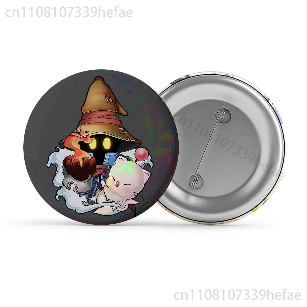 Фото Нагрудный значок-брошь M-Moogle Final Fantasy V-Vivi Insignia для декора, 44 мм, 32 мм, 58 мм, круглый, из жести, подарок №3