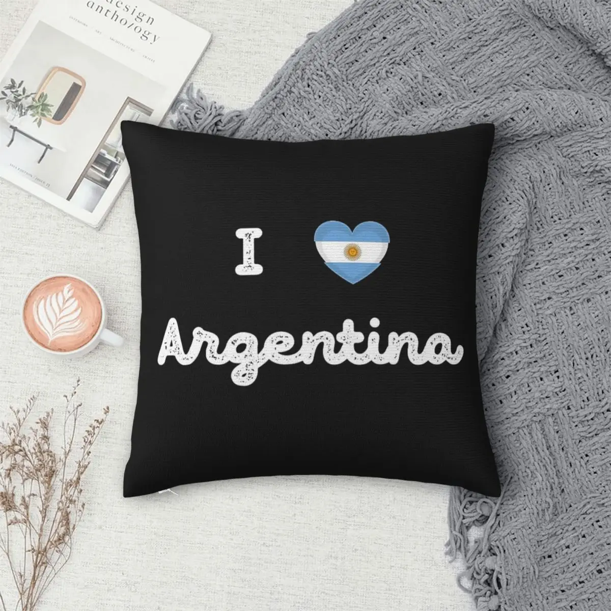 

Наволочка «Я люблю Аргентину», чехол для подушки, комфортная декоративная подушка для дивана, декоративные подушки для дома, спальни