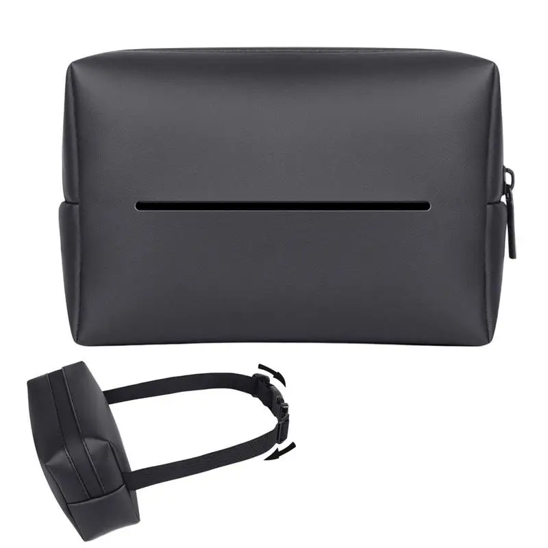 

Tissue Box for Car | PU Leather Automobile Tissue Dispenser Holder | Travel Napkin Storage Organizer for Car Backseat Armrest Su