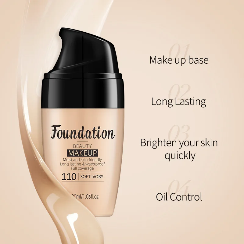

7799 LAIKOUNNatural Makeup Moisturising Concealer Foundation BB Cream Cosmetics
