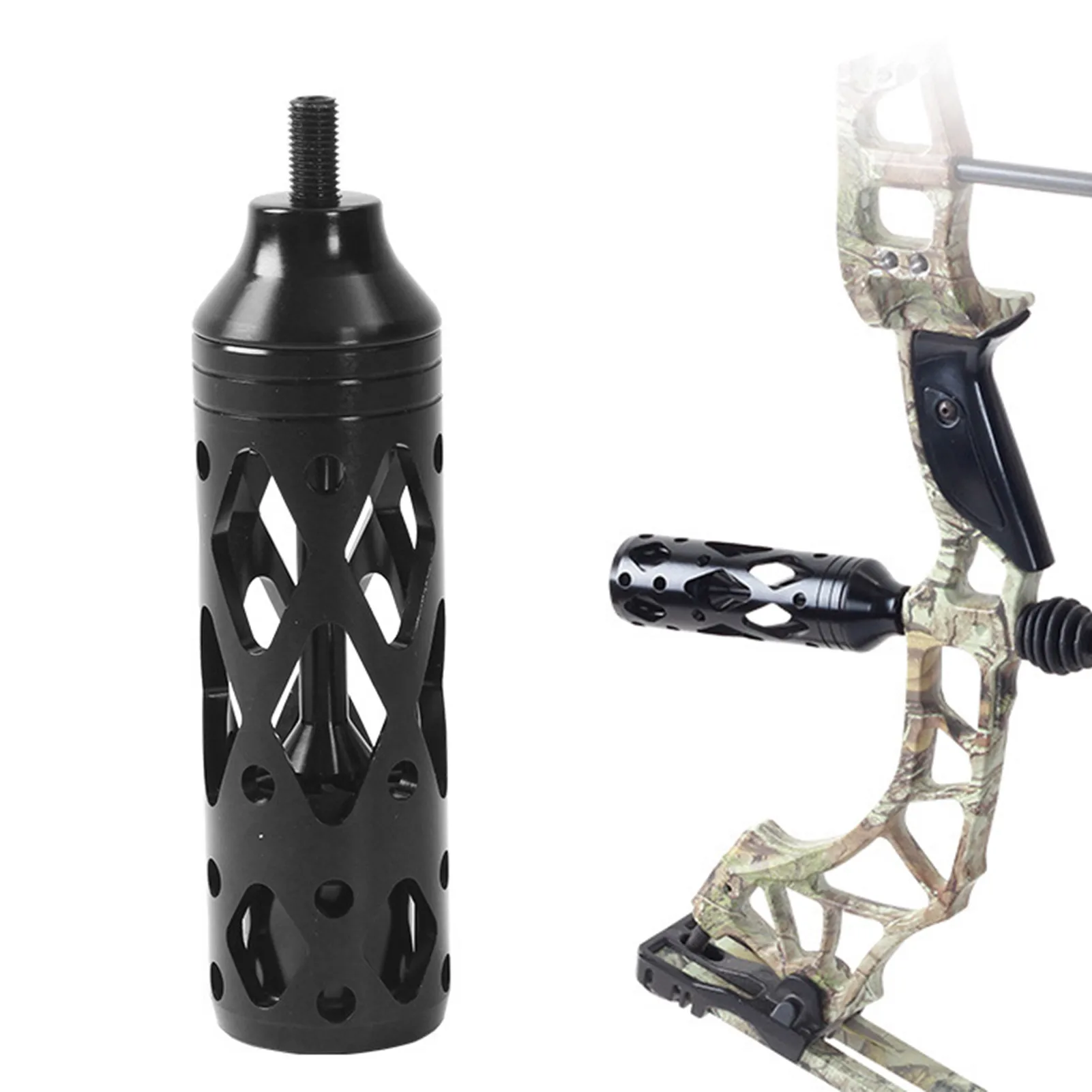 

Alloy Wear-resistant Bow Stabilizer Alloy Hollow Bow For Hunting Shooting 5 Inch