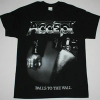 accept balls to the wall black t shirt udo heavy metal band u d o dio saxon