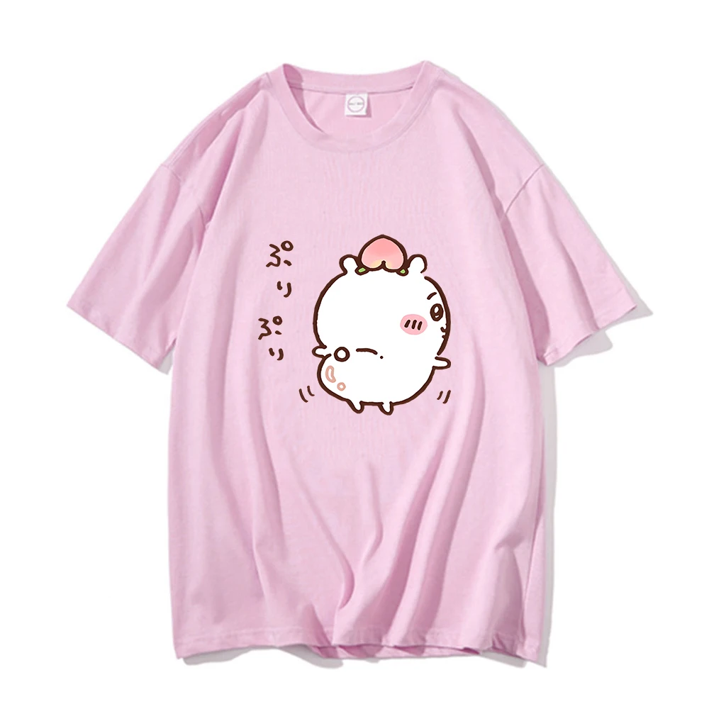 

Chiikawa T-shirt Kawaii Cartoon Graphic Print Tee-shirt Mens 100% Cotton Summer Tshirts Short Sleeve Cute O-neck Shirts Casual