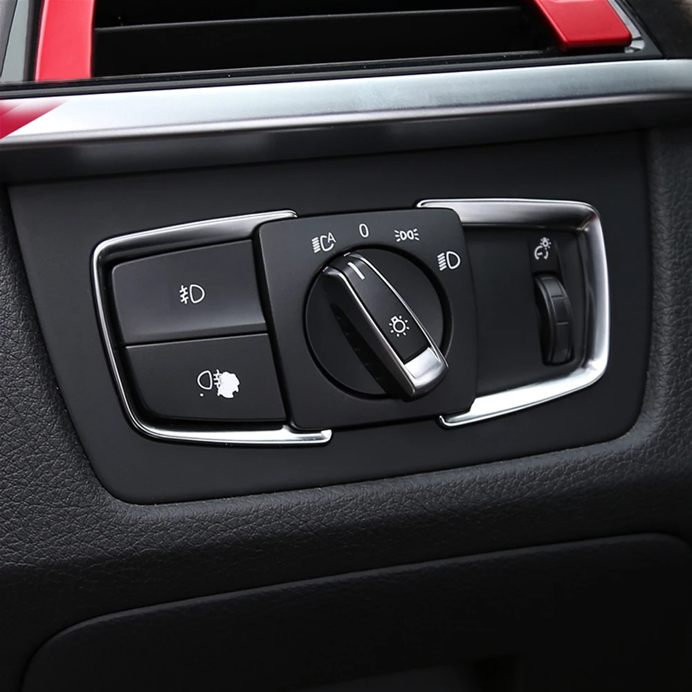 2 шт. ABS наклейки на раму переключателя фар BMW F30 F31 F32 F34 3 4