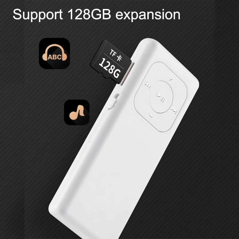 Портативный mp3-плеер студенческие музыкальные плееры с поддержкой наушников 128