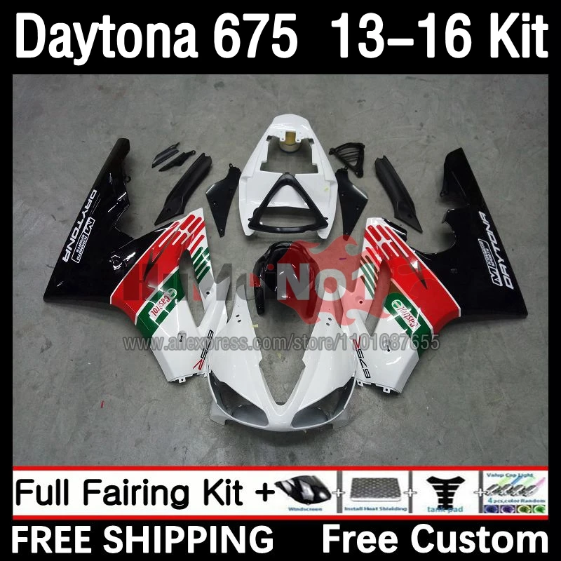 

OEM Fairing For Daytona 675 13 14 15 16 Bodywork 47No.106 Daytona675 Daytona 675 2013 2014 2015 2016 Full Bodys Kit white green