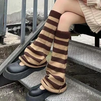 casual elephant socks flared ladies loose japan style leg socks striped socks knitted pile socks 1 pair