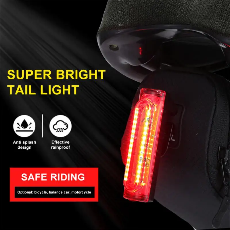 

Удобная безопасная лампа, компактный задний фонарь для велосипеда, Легкая Лампа для горного велосипеда, велосипедная лампа с зажимом, предупреждающий фонарь, 5 режимов