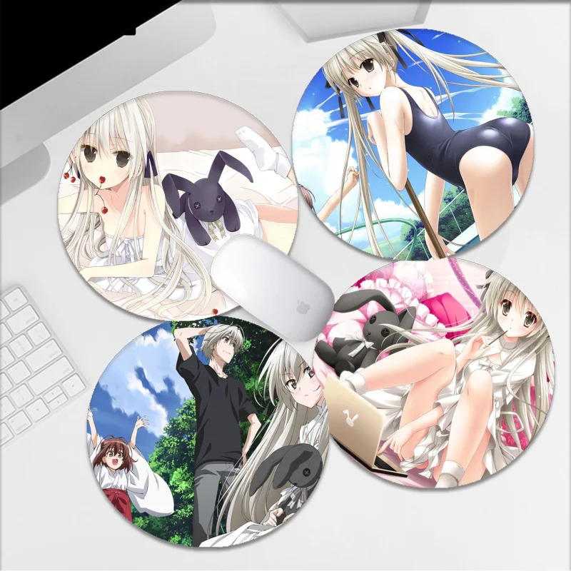 

Yosuga No Sora Mousepad Round Custom Skin Office Computer Desk Mat Keyboard Mouse Pad Laptop Cushion Non-slip Writing Desk Mats