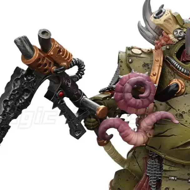 Фото Доставка в течение 24 часов: JOYTOY Warhammer 40K Death Guard Deathshroud Terminator 2 с перчатками Manreaper и Plaguespurter, масштаб 1/18 №1
