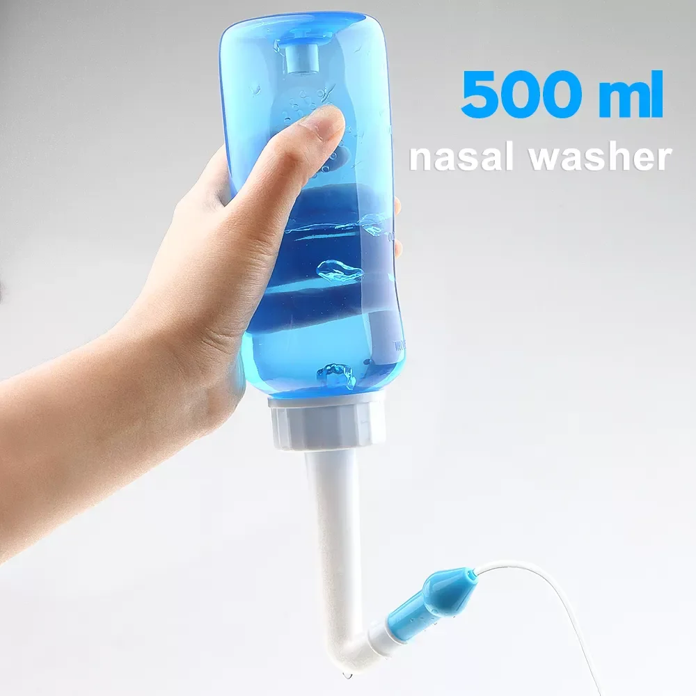 

Wash System Sinus & Allergies Relief Nasal Pressure Rinse Neti Pot Nose Trimmer Adults Children Nasal Wash Cleaner