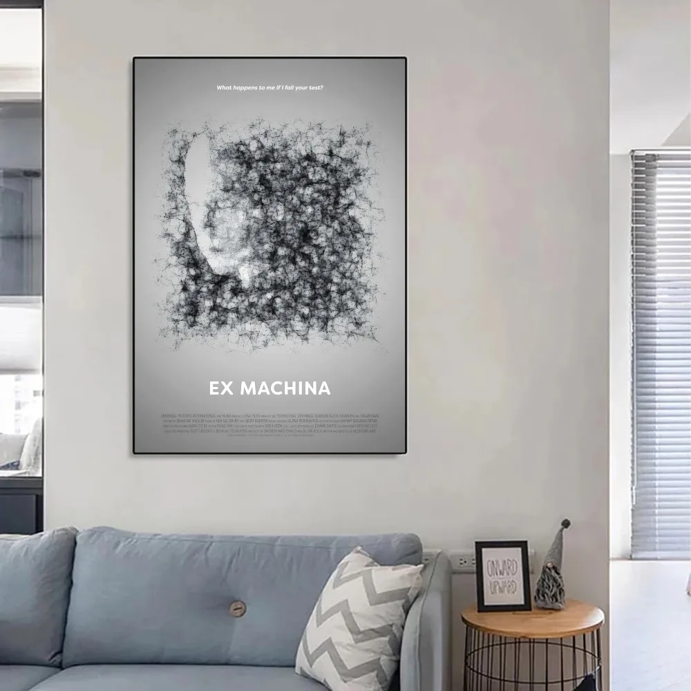 Ex Machina Science Fiction Film Art Poster Kraft Club Bar Paper Vintage Wall Painting Bedroom Study Big Szie Pai