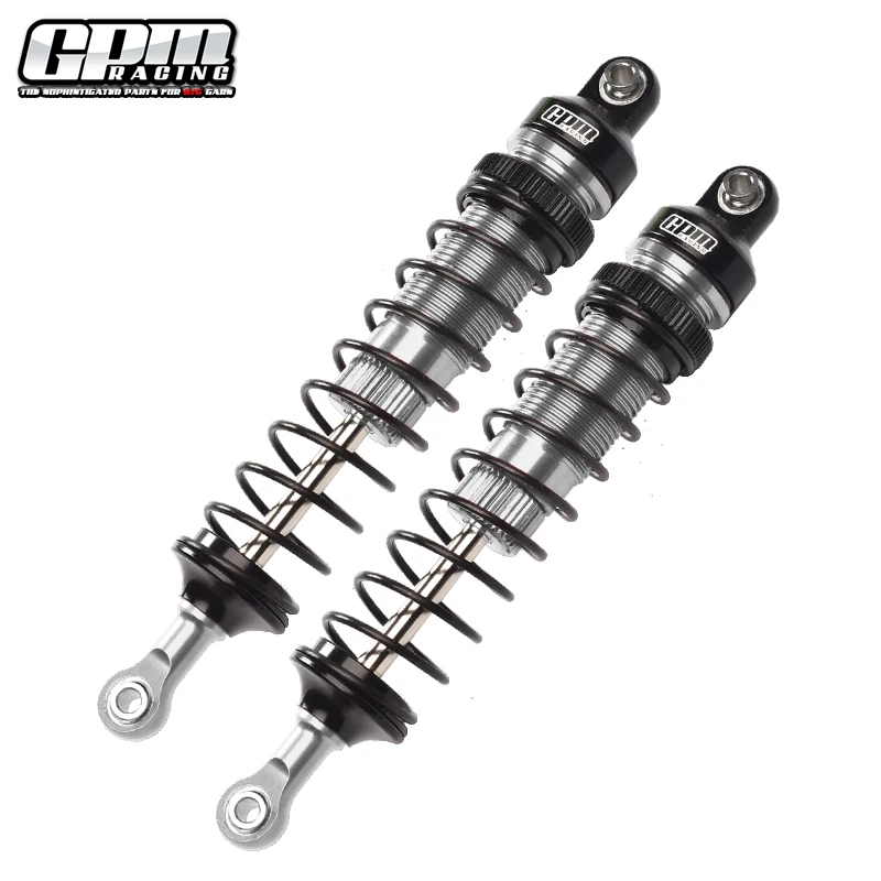 Алюминиевые передние регулируемые пружинные демпферы GPM (108 мм) для LOSI 1/10 Rock Rey