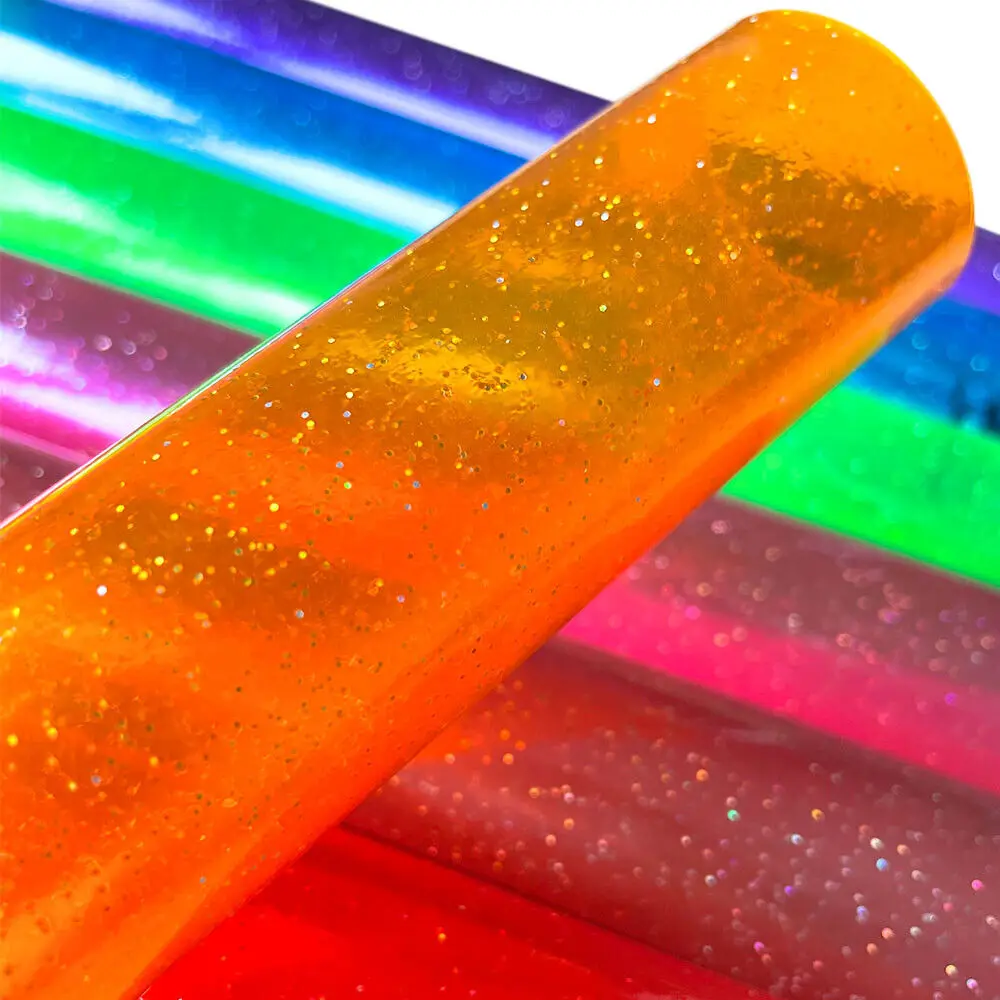 Прозрачный Блестящий Винил Из Синтетической Кожи 1/4 Дюйма X 47 Дюймов