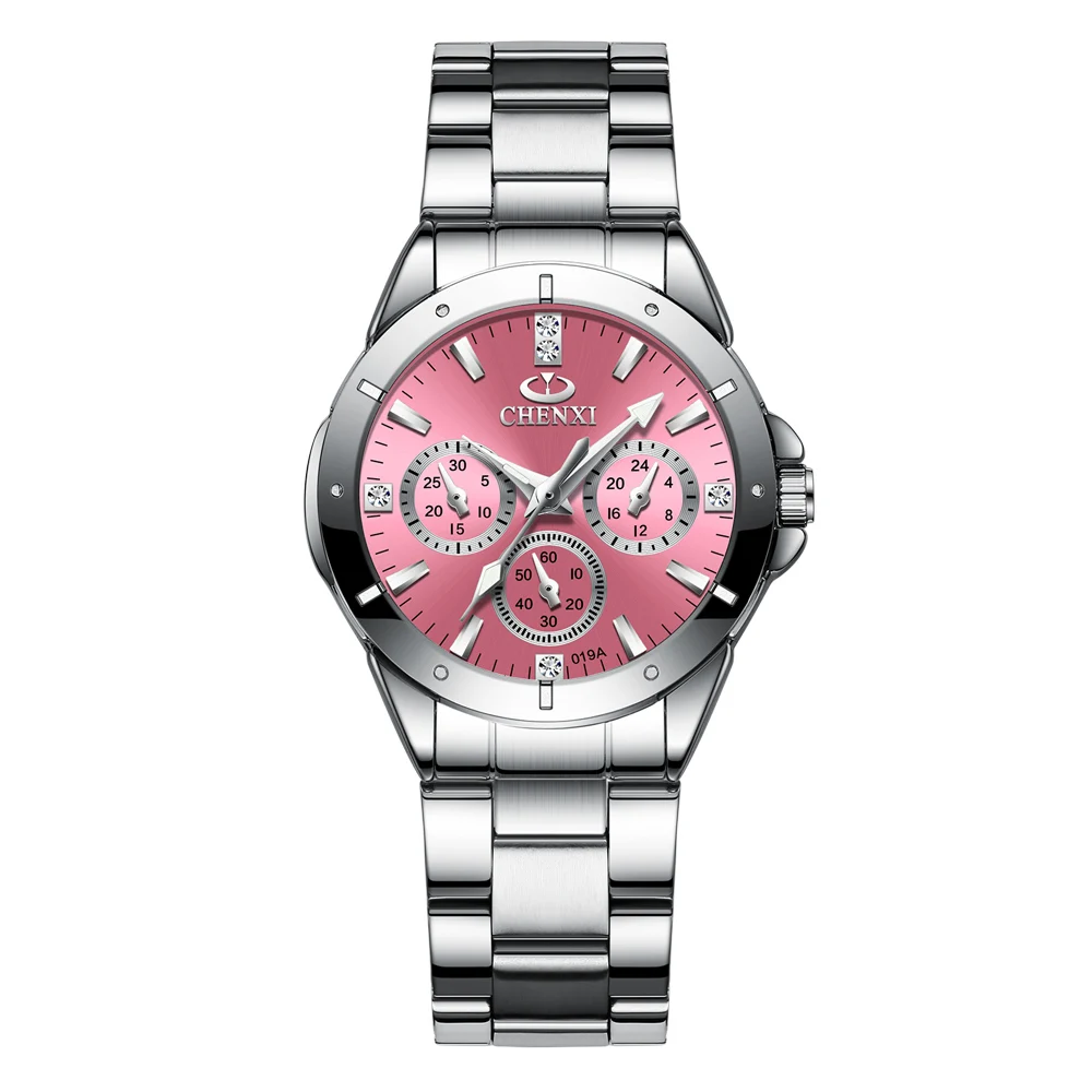 Women's Quartz Fashion Luxury Watches Wristwatches Ladies Luxury Rhinestone Dial Clock Steel Strip Watch Waterproof Reloj Mujer