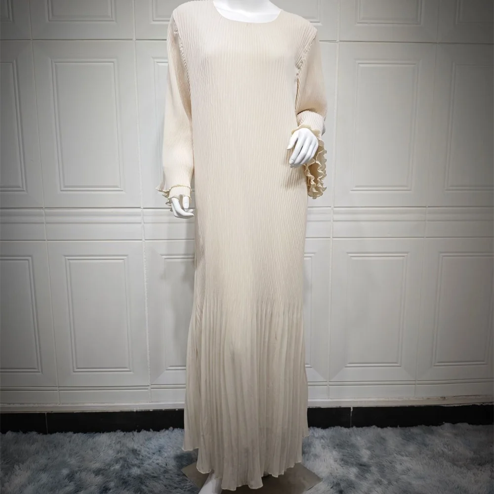 Новинка 2024 черное мусульманское скромное платье молитвенная одежда для женщин