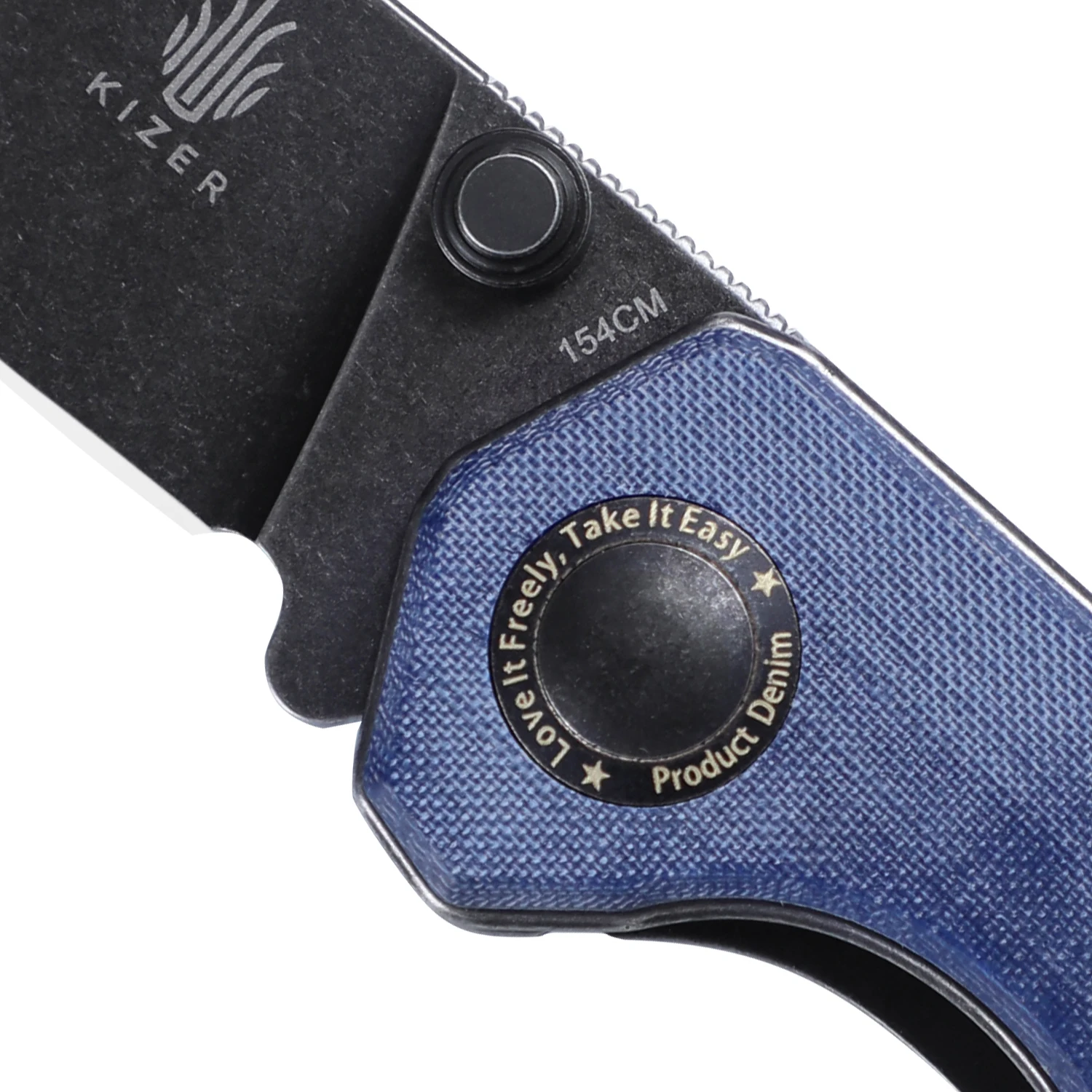 Kizer складной карманный нож V4458.2C1 простой синий джинская Микарта ручка новинка 2022