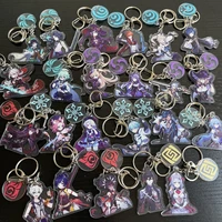 hot anime genshin impact xiao cosplay keyrings acrylic game figure venti key chains fashion bag car keychain pendant fans gift