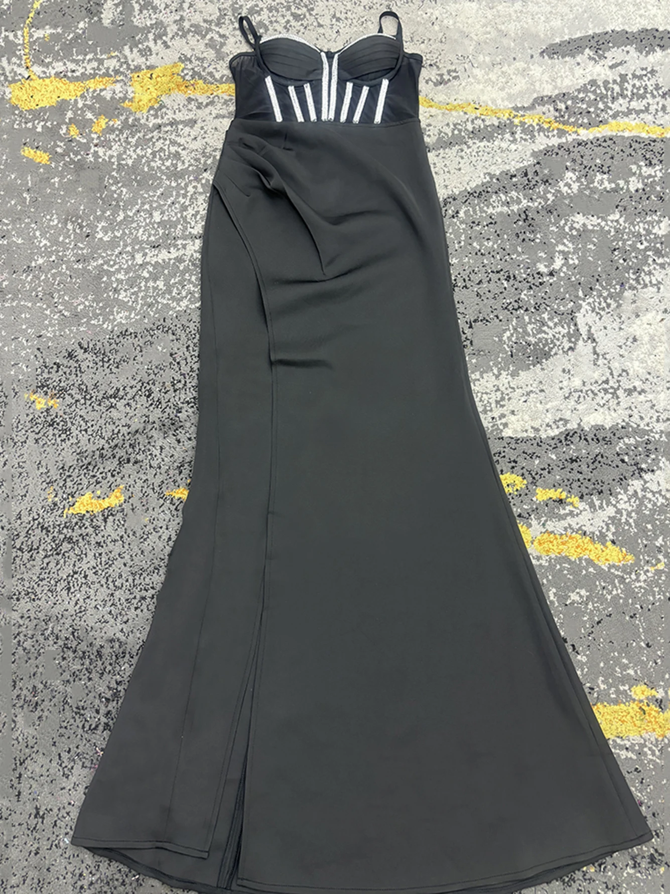 Высококачественное сексуальное Сетчатое лоскутное роскошное женское платье