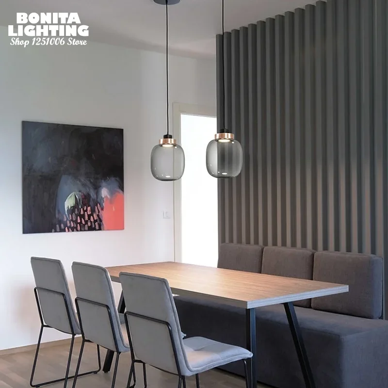 Стеклянная банка небольшой светильник в стиле лофт простой светодиодный