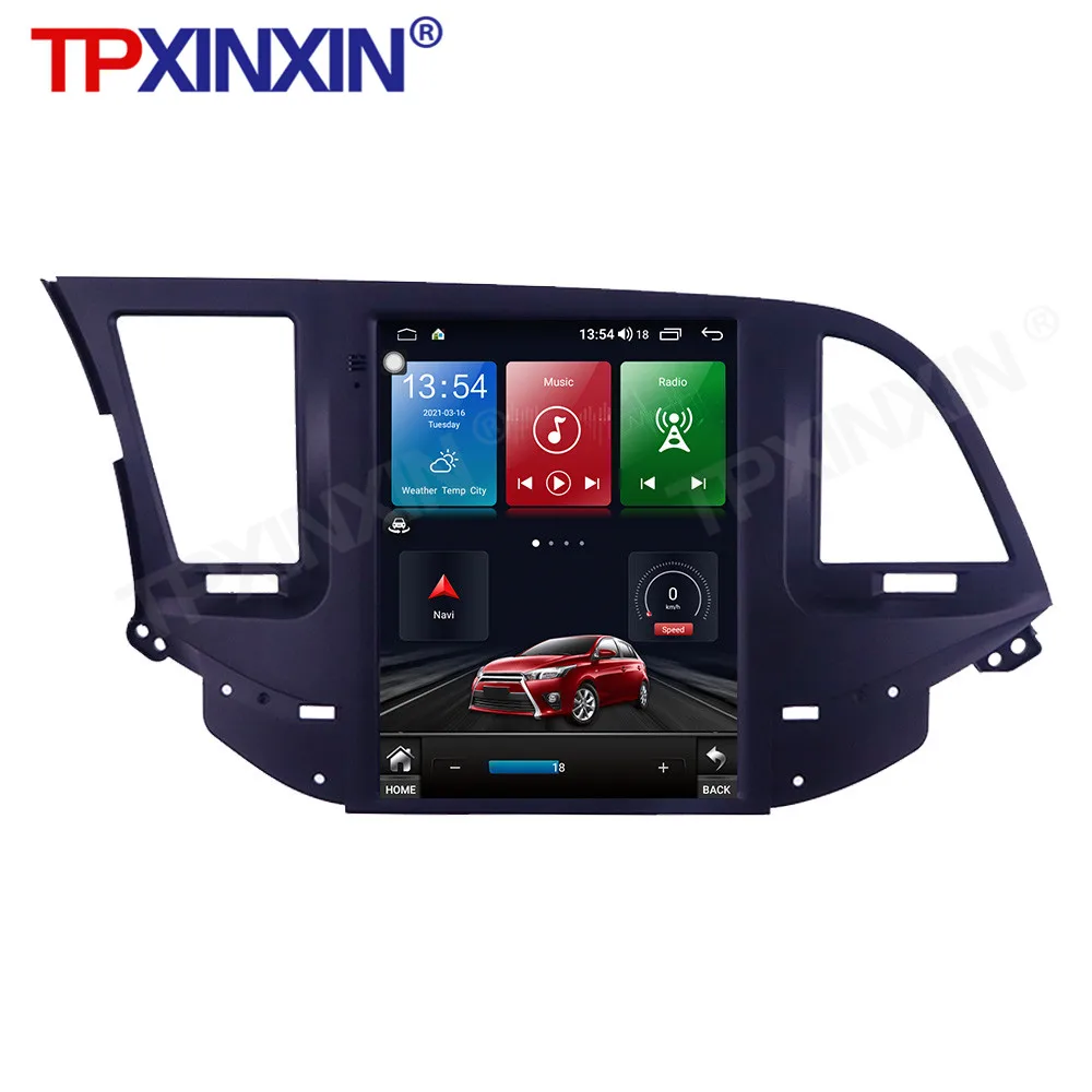 

8+128G For Hyundai Elantra 2017 - 2020 Tesla Screen Android Car Radio Tape Recorder Multimedia Video Player GPS Navi 360 Camera