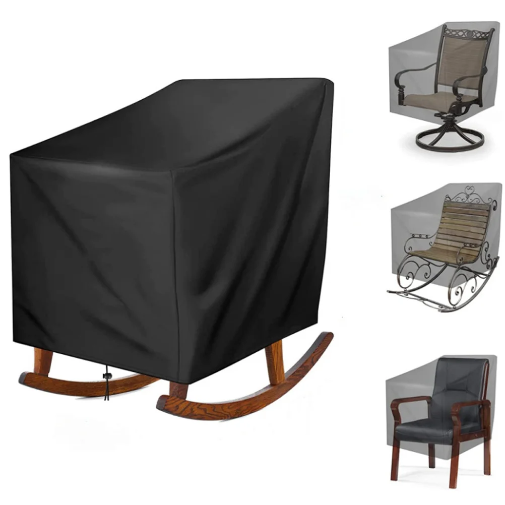 

Patio Rocking Chair Protector Furniture Cover Sun Protection Outdoor Covers Waterproof