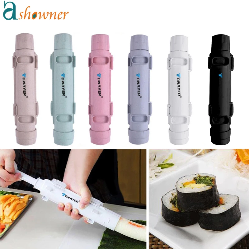 

Quick Bazooka Rice Tool Mold Sushi Kitchen Gadgets Japanese Meat Tools Maker Making Vegetable Machine Sushi DIY Roller Rolling