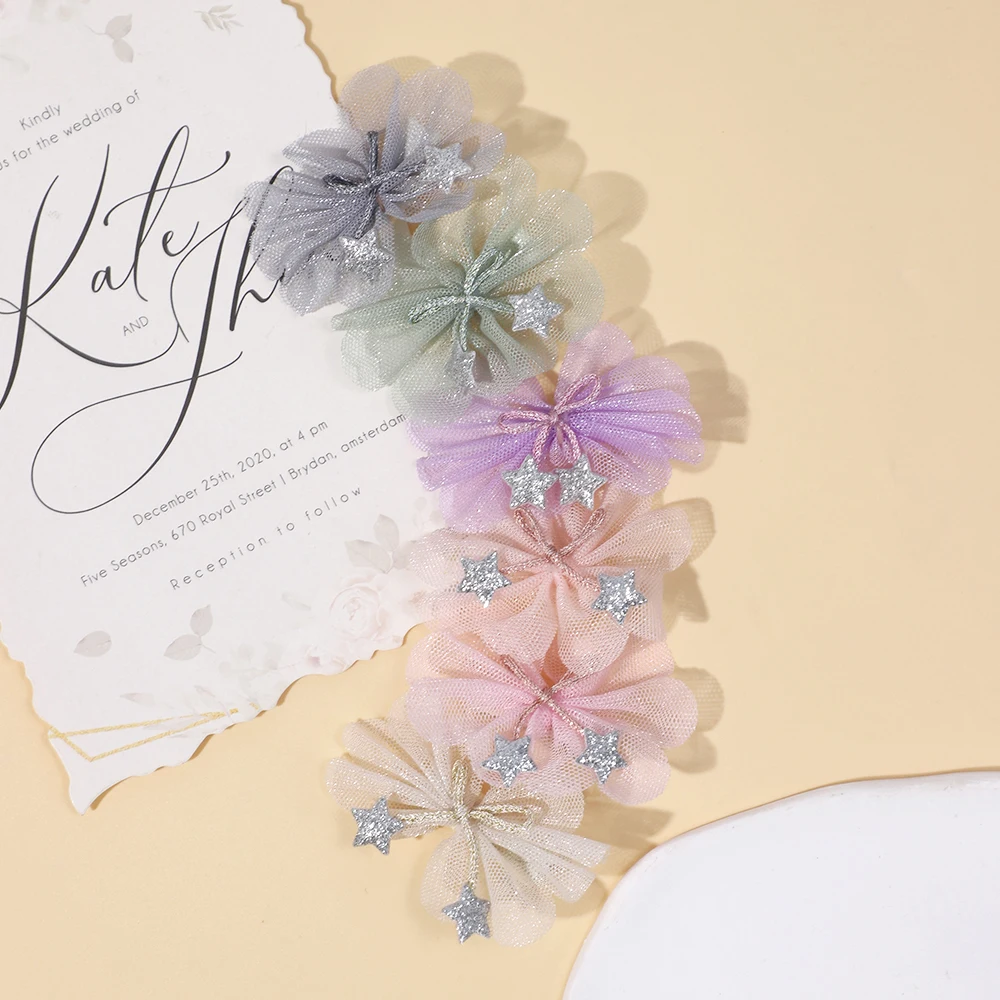 Заколки для волос в стиле принцессы девочек аксессуары с полностью подкладкой из