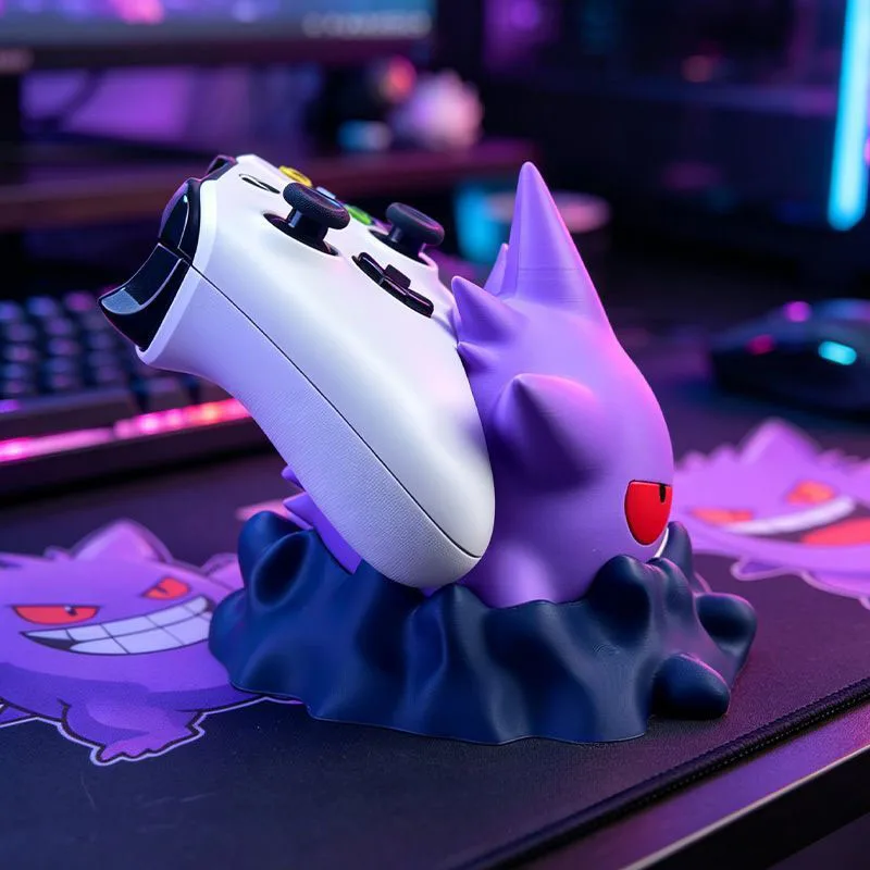 Фото Держатель для геймпада Gengar Anime, универсальная подставка для контроллеров PS5, Xbox, Switch, украшение для стола, подарок для фанатов №3