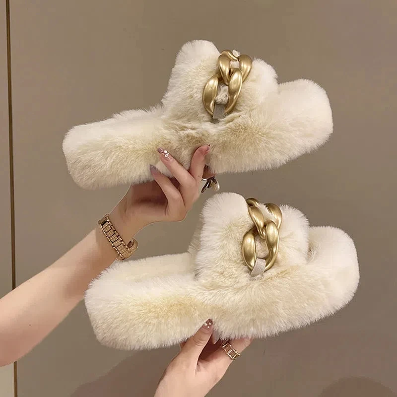 

2022 зимние модные мягкие теплые удобные меховые тапочки на плоской подошве брендовые дизайнерские слипоны Лоферы мюли шлепанцы повседневные для дома