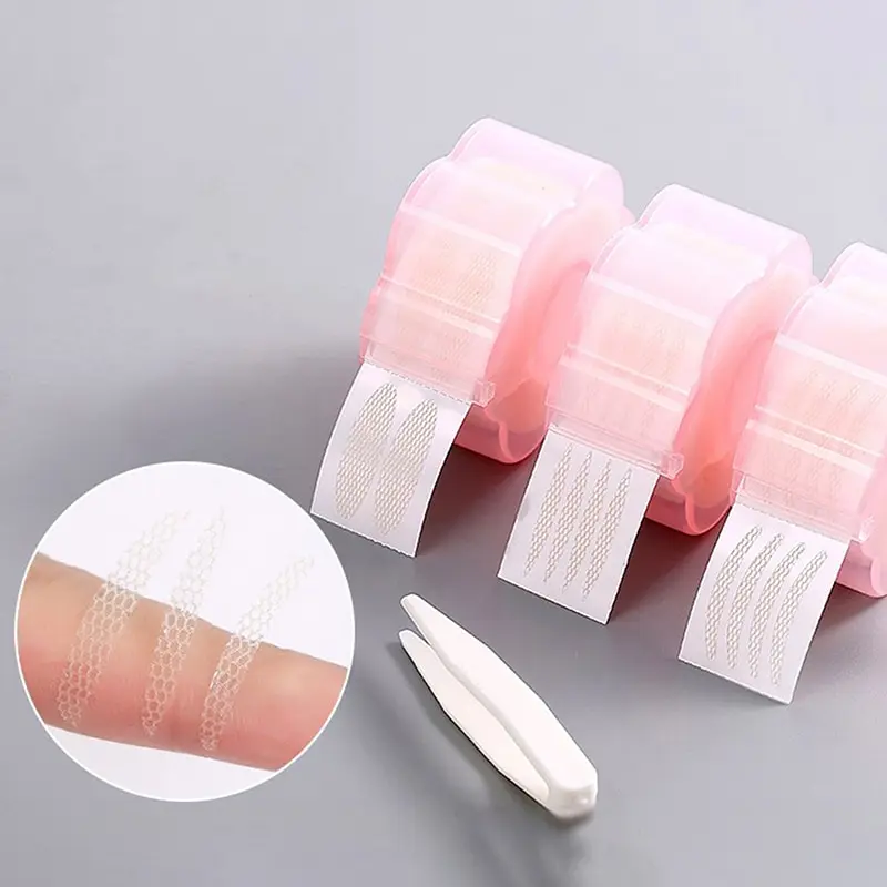 

360 Pcs Eye Lift Strips Double Eyelid Tape Clear Gray Eyelid Stripe Big Eyes Invisible Double Fold Eyelid Sticker Makeup Tool