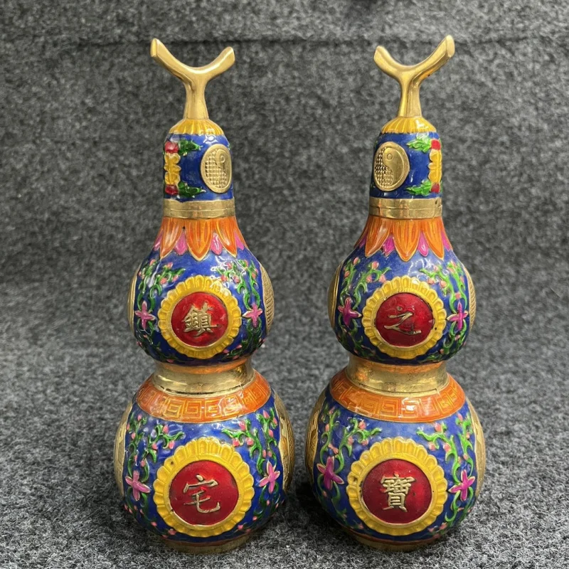 Оптовая продажа антикварные перегородчатые тыквы украшения эмаль антикварная