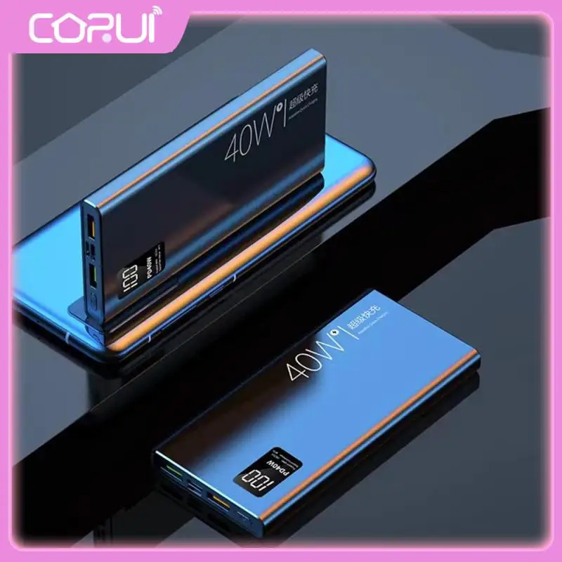 

Size 141x66x16mm Strong Core Portable Power Source Intelligent Digital Display Power Bank Simultaneously Charging Three Devices