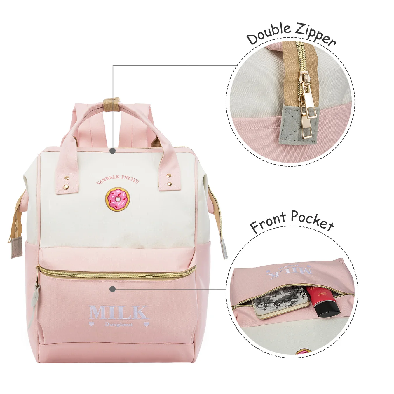 ZOMAKE Модный Женский Рюкзак Большой Емкости Сумка На Плечо Для Колледжа Школы