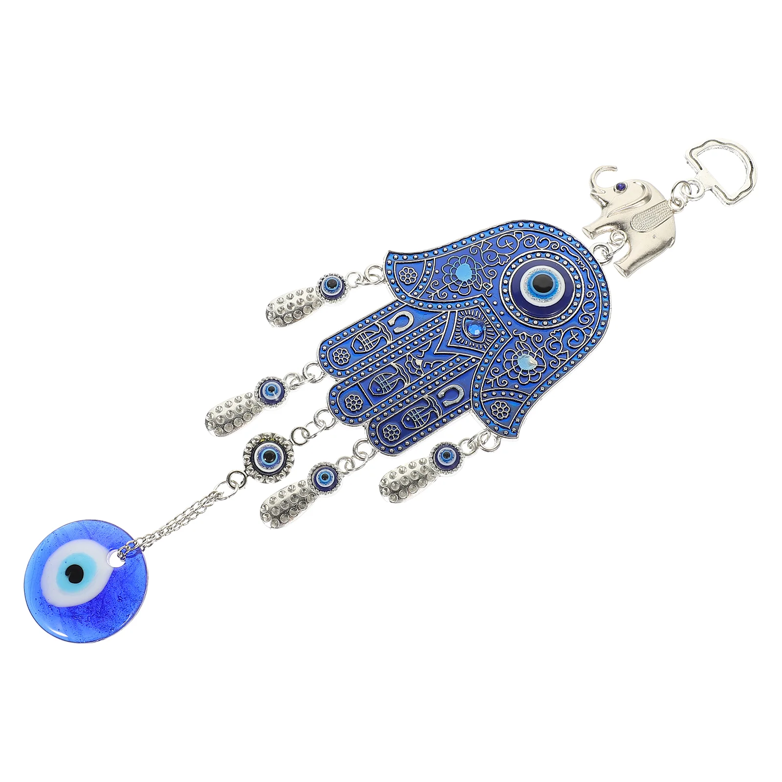 

Eye Evil Hanging Blue Turkish Ornament Charm Hamsa Pendant Decor Amulet Wall Hand Car Decoration Protection Lucky Mirror Catcher