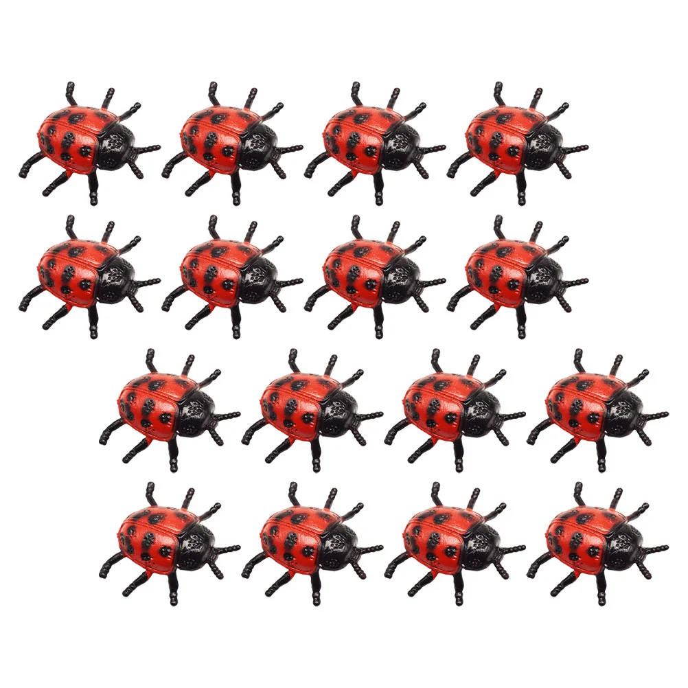 

22Pcs Simulation Ladybug Realistic Ladybugs Tricky Playthings