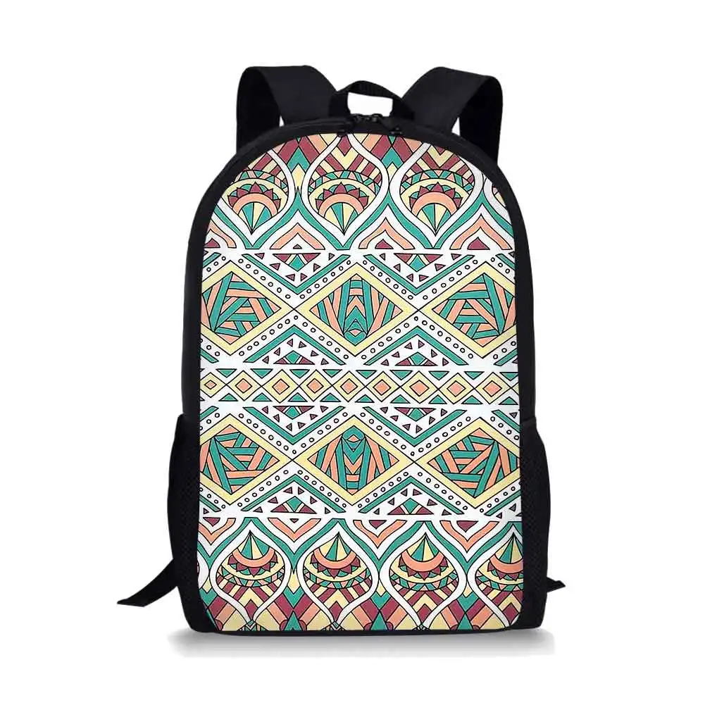 2022 Этнические Племенные школьные сумки с геометрическим принтом Модный женский рюкзак премиум-класса водонепроницаемый рюкзак для женщин ...