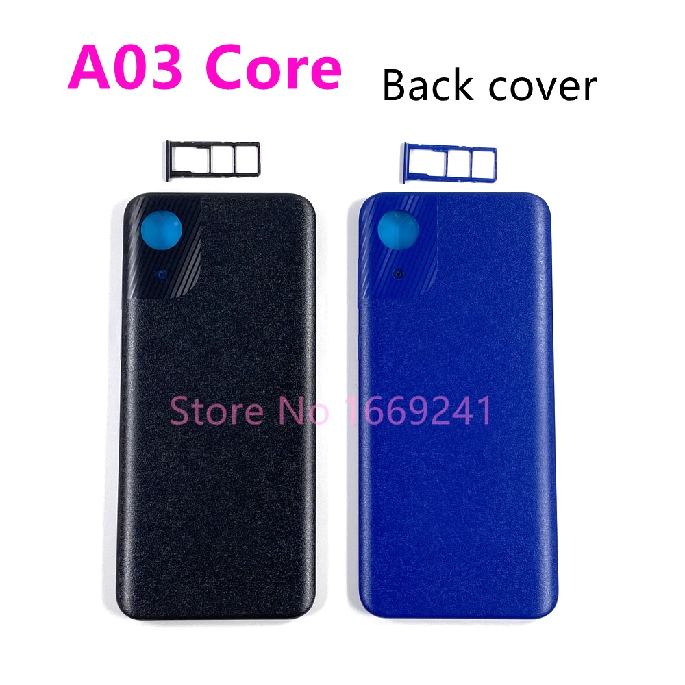 

For Samsung Galaxy A03 Core A032 A032M A032F Rear Housing Case Battery Door Back Cover Replacement SIM Card Tray Side Button