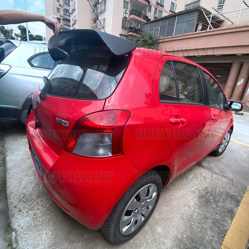 

1 шт., задний спойлер из углеродного волокна для Toyota Yaris 2008 2009 2010 2011 2012 2013