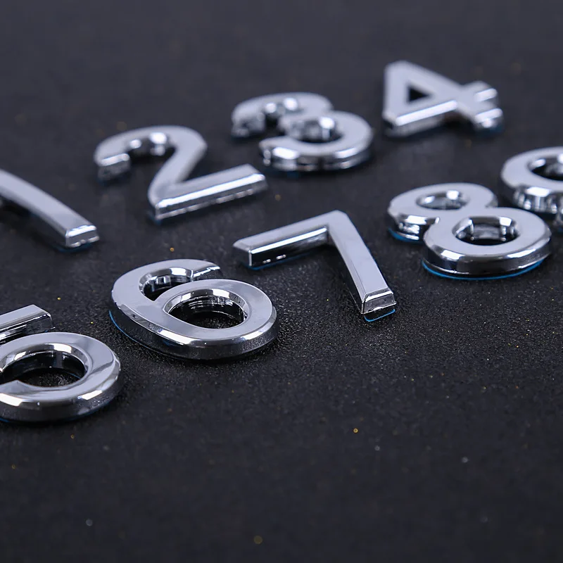 Акриловые самоклеящиеся цифры размером 75 мм для улицы наклейки на дверь квартиры