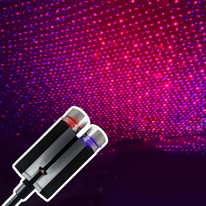 Автомобильный USB звездный красивый потолочный светильник звездное небо