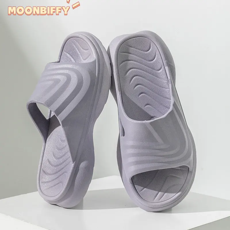 

2023 Hot Sale Cool Summer Beach Slippers Casual Fashion Flip Flops Solid Color Simple Sandals Large Size Couple Slippers