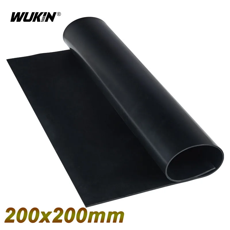 

Square 200x200mm Black Rubber Sheet Shock-absorbing Rubber Pad Soft Oil Resistant Gasket 2/3/5/8/10mm