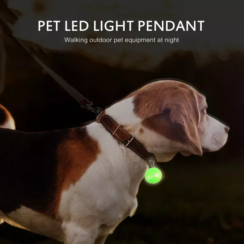

jmtLED Pet Collar Pendant Flashing For Pet Safety Keyring Night Light Security Luminous Pendant Dog Cat Puppy