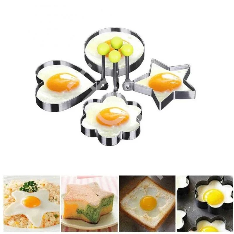 

1 Piece Stainless Steel Pancake Mold/Shape for Egg Decoration