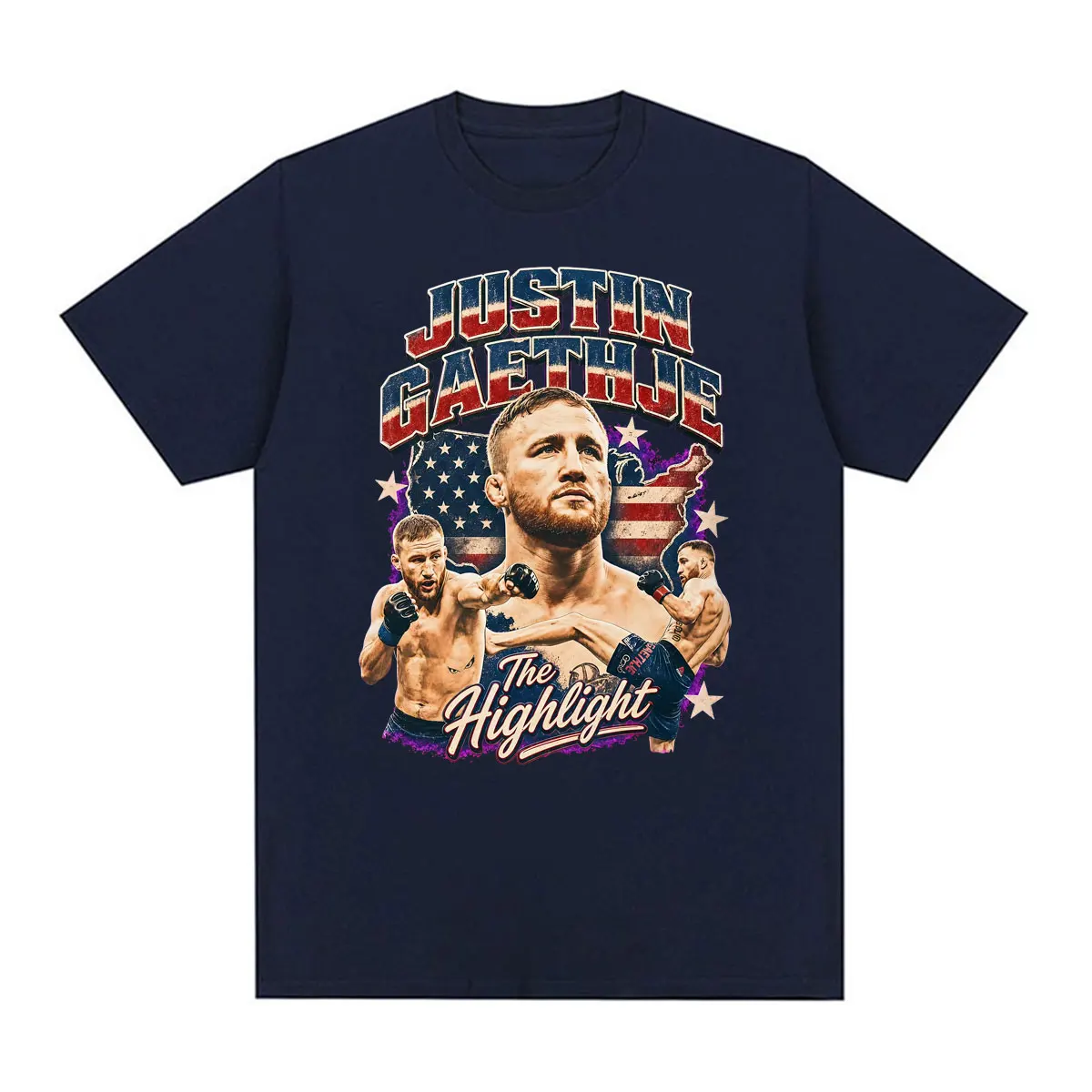 Фото Футболка с ретро-графикой Justin Gaethje 