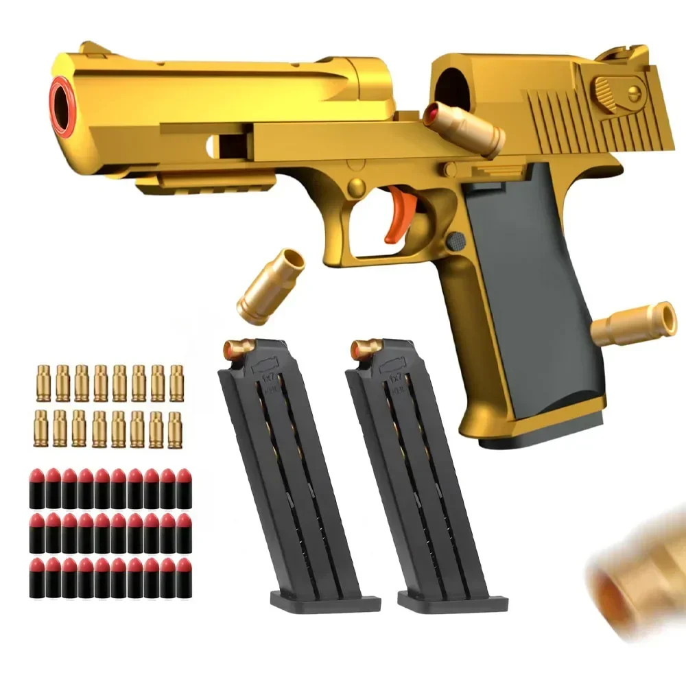 Игрушечный пистолет Desert Eagle выброс ракушки для страйкбола мягкая пена пуля